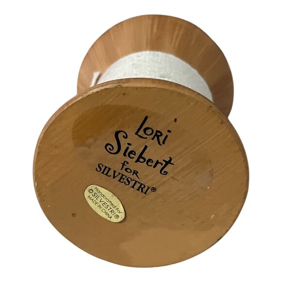 Lori Siebert for Silvestri Holiday Tree – Fabric Cone on Spool w Buttons & Tasse - Picture 4 of 4